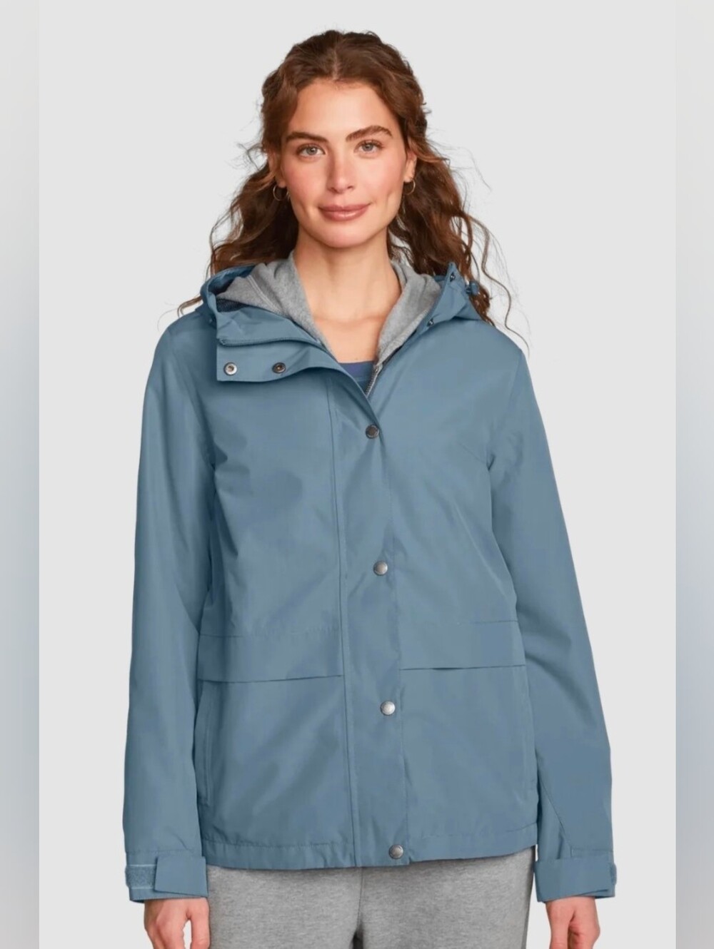 NWT Eddie Bauer Outdoor Women's Rainfoil Storm Water Resistant Hooded Jacket XL
